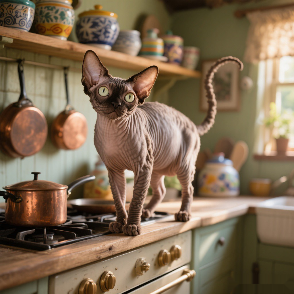 德文卷毛猫 品种特征